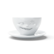 FiftyEight Kaffeetasse & Unterteller "Zwinkernd"