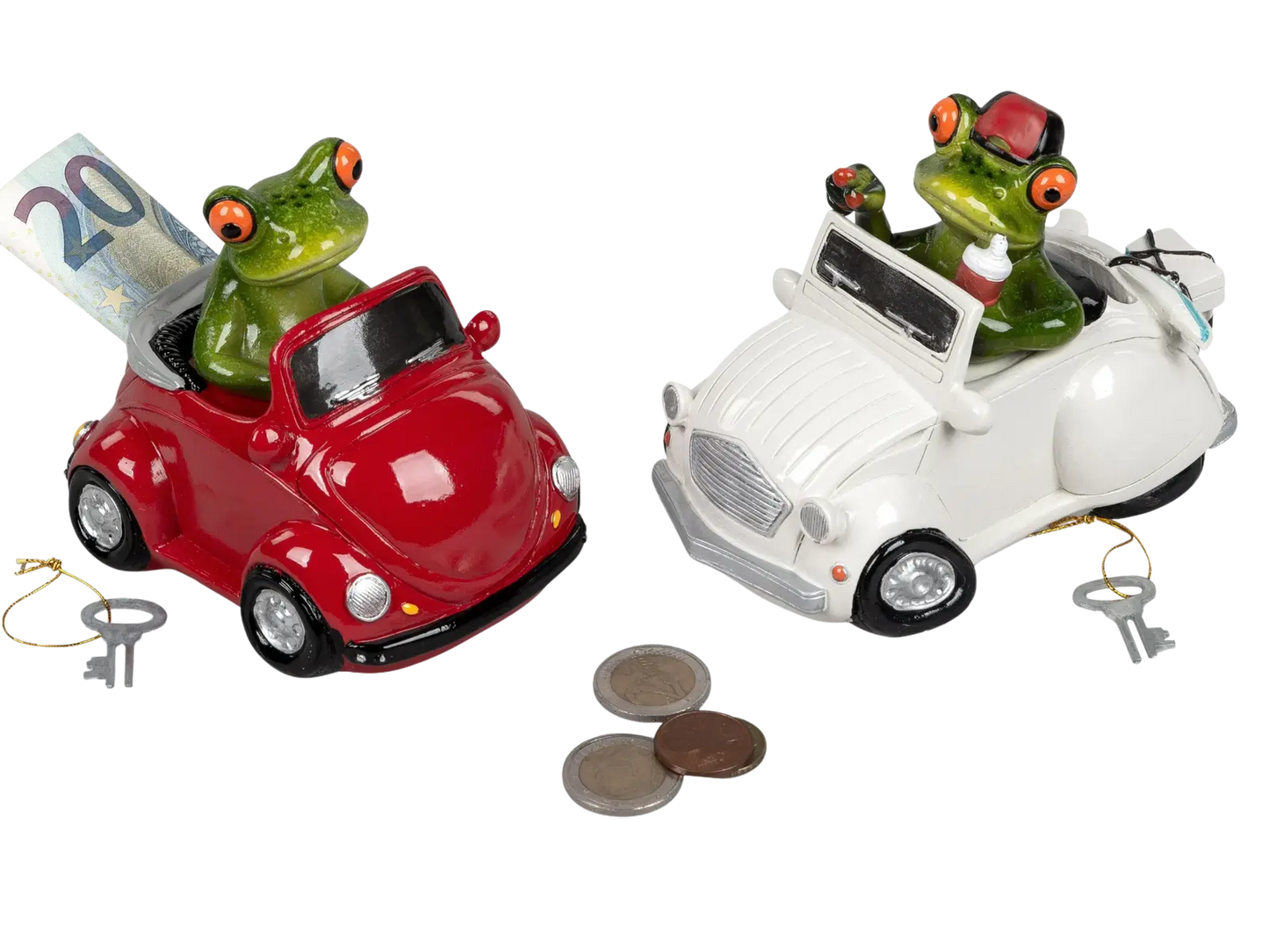 Formano Frosch Spardose "Sparauto", hellgrün - Froschhausen