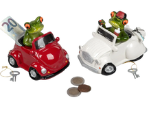 Formano Frosch Spardose "Sparauto", hellgrün - Froschhausen