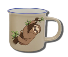 Handgemachte Tasse "Faultier" mit Wunschname