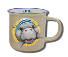 Handgemachte Tasse "Bullauge & Seekuh" mit Wunschname