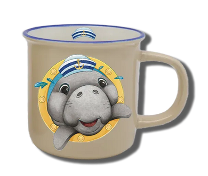 Handgemachte Tasse "Bullauge & Seekuh" mit Wunschname