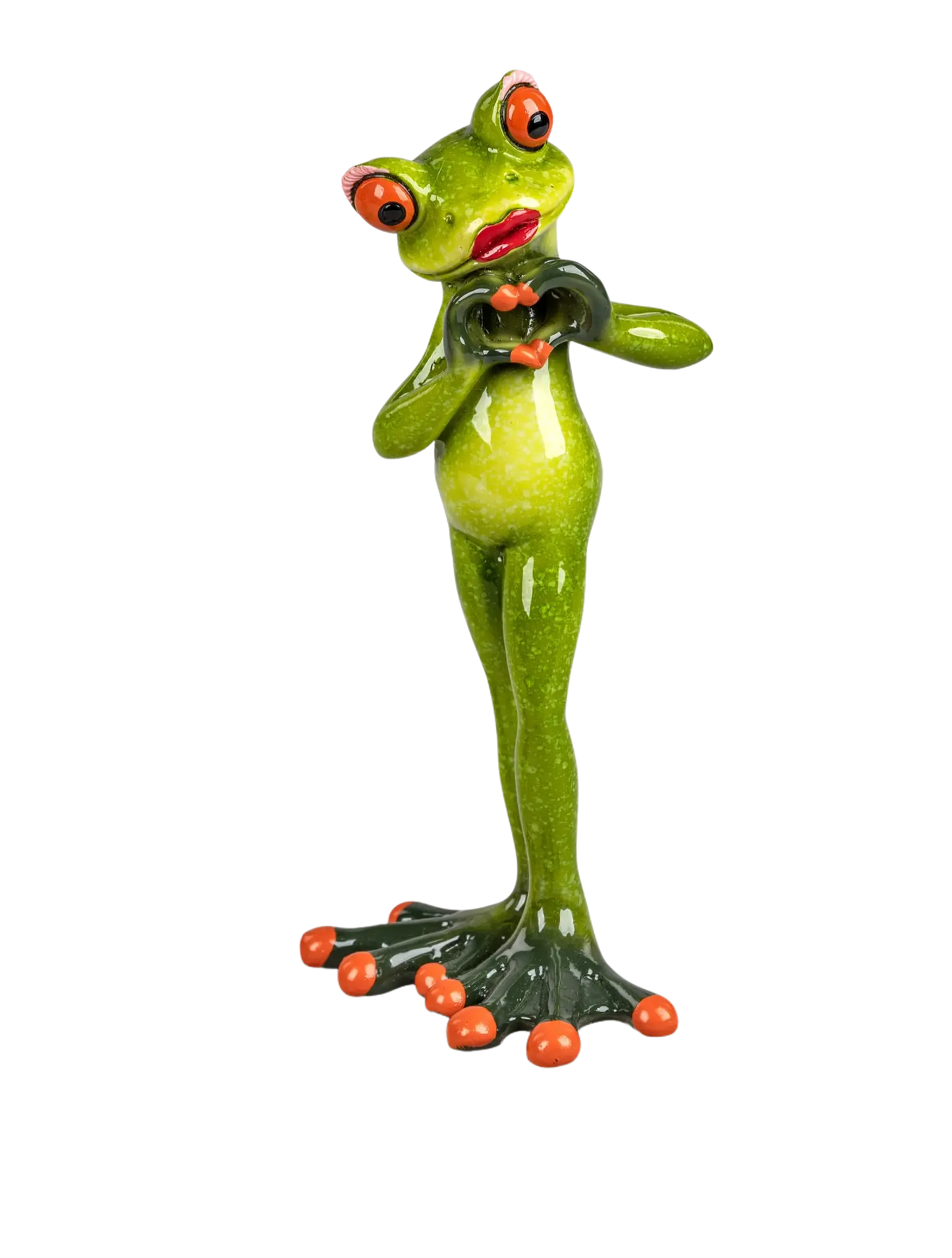 Formano Froschpaar mit Handherz, hellgrün - Froschhausen