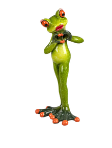 Formano Froschpaar mit Handherz, hellgrün - Froschhausen