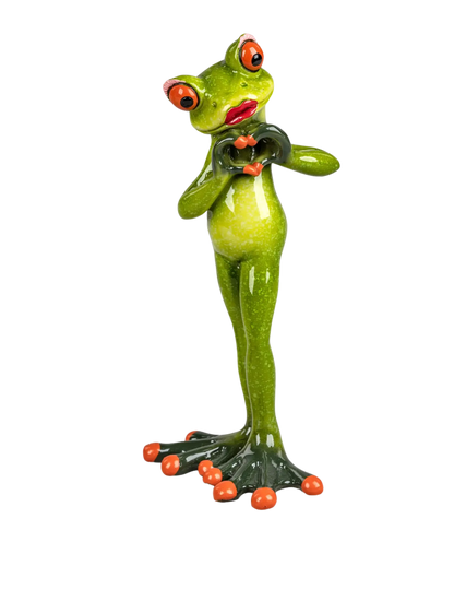 Formano Froschpaar mit Handherz, hellgrün - Froschhausen