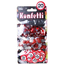Konfetti-Mix "Verkehrsschild" 20. Geburtstag