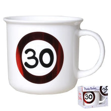 Party-Becher zum 30. Geburtstag "Verkehrsschild"