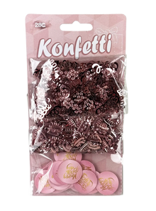 Konfetti "Happy Birthday" in rosa/gold