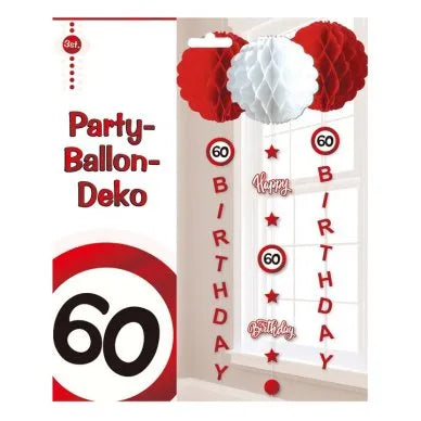 Party-Ballon-Deko zum 60. Geburtstag