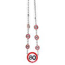 Partykette zum 80. Geburtstag Verkehrsschild