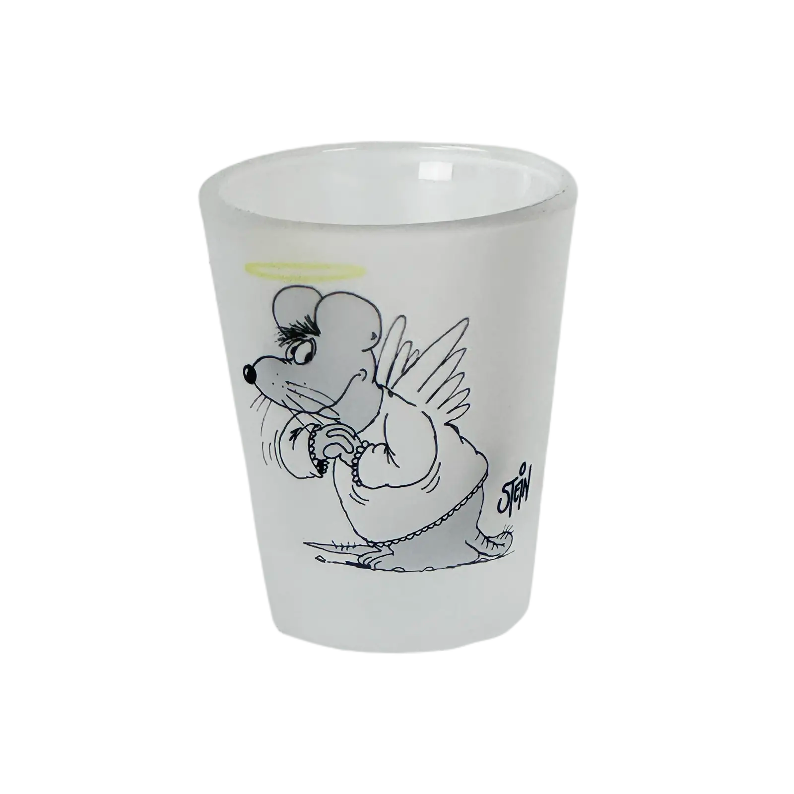 Uli Stein Schnapsglas Engel-Maus