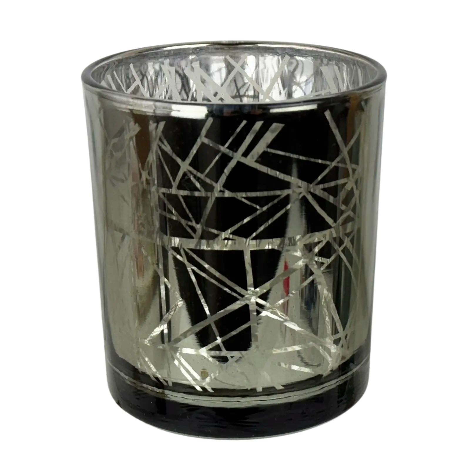 Windlicht "Netz" in Silber