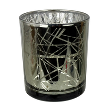 Windlicht "Netz" in Silber