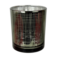 Windlicht "Gitter" in Silber