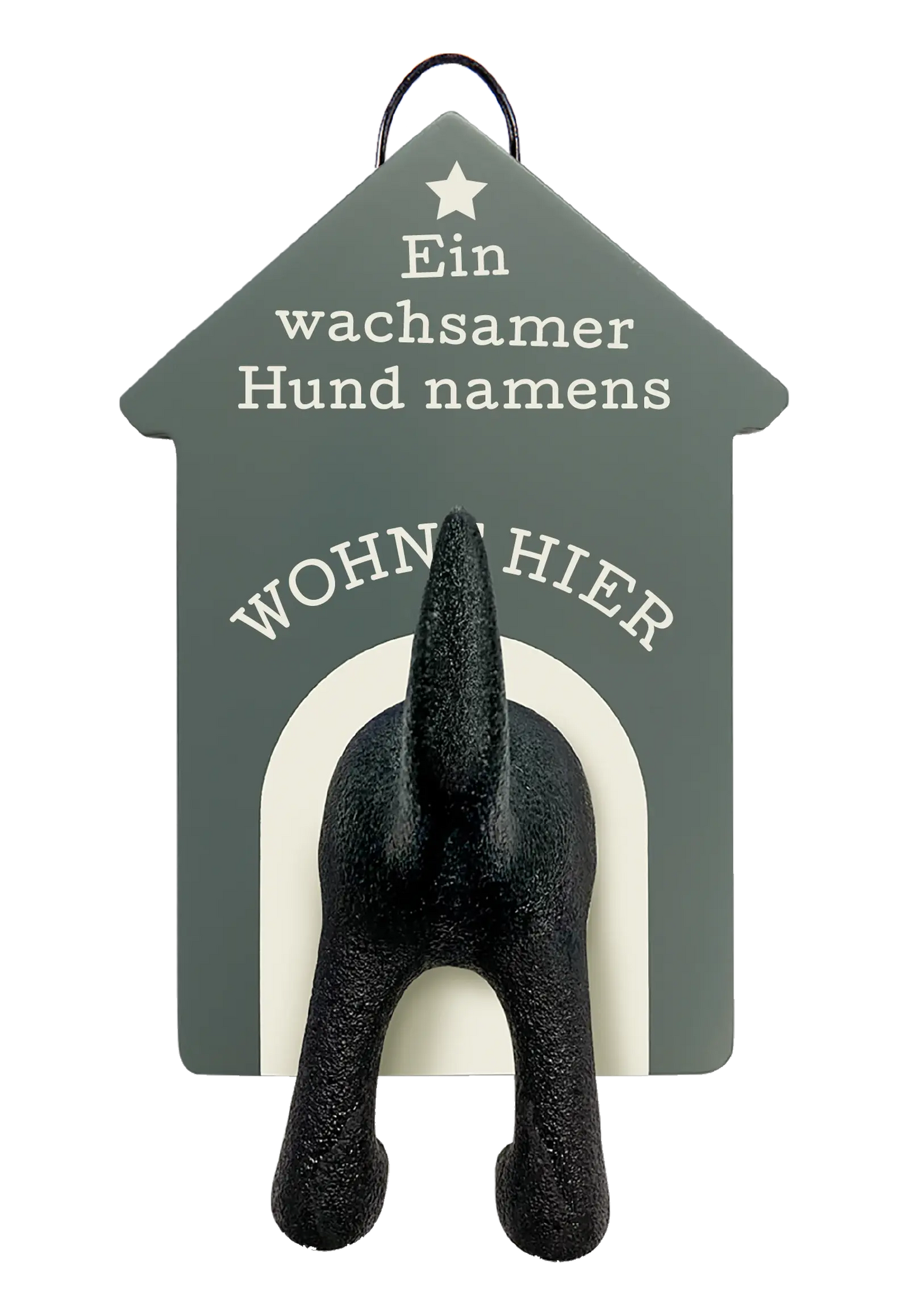 Personalisierter Leinenhalter mit Namen und Sprüchen