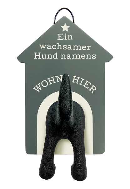 Personalisierter Leinenhalter mit Namen und Sprüchen