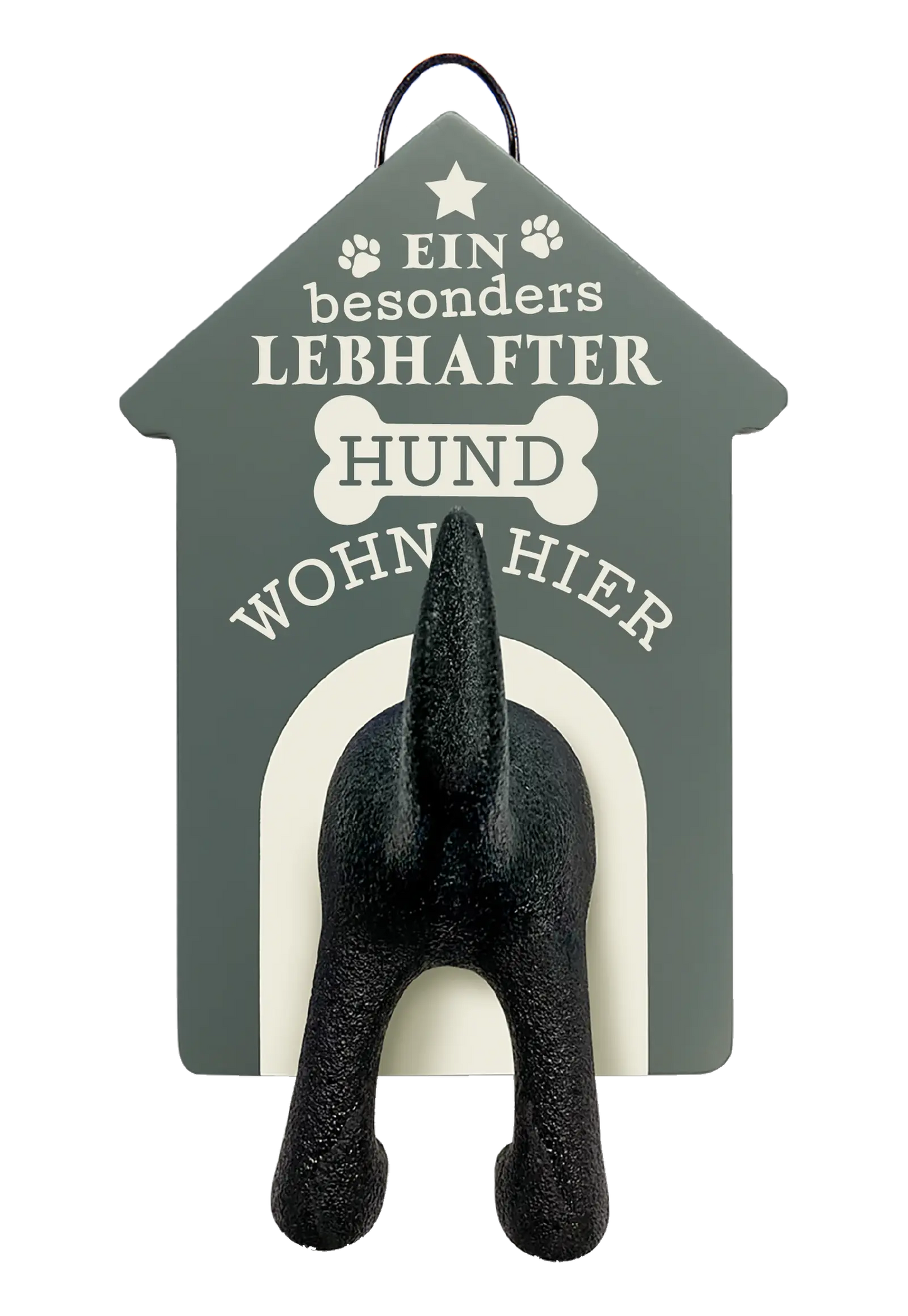 Personalisierter Leinenhalter mit Namen und Sprüchen