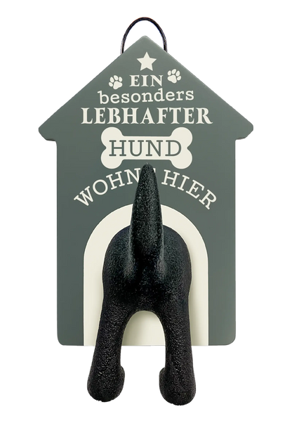 Personalisierter Leinenhalter mit Namen und Sprüchen