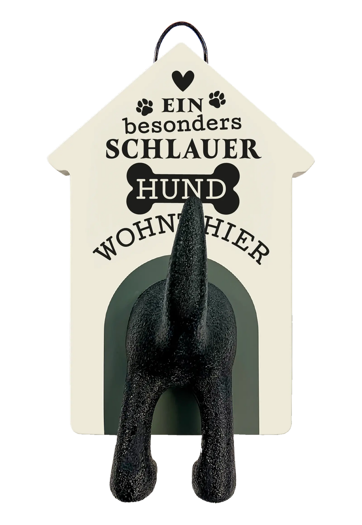 Personalisierter Leinenhalter mit Namen und Sprüchen