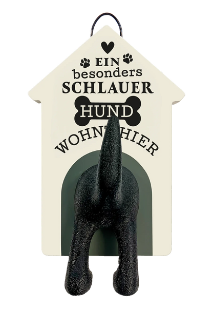 Personalisierter Leinenhalter mit Namen und Sprüchen