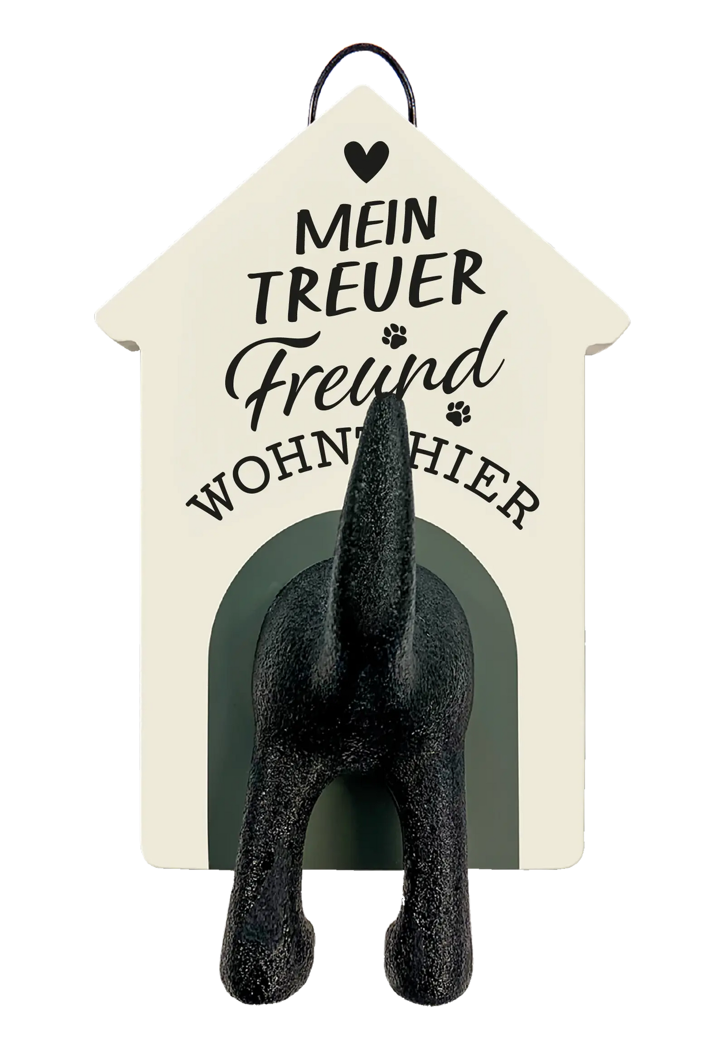 Personalisierter Leinenhalter mit Namen und Sprüchen