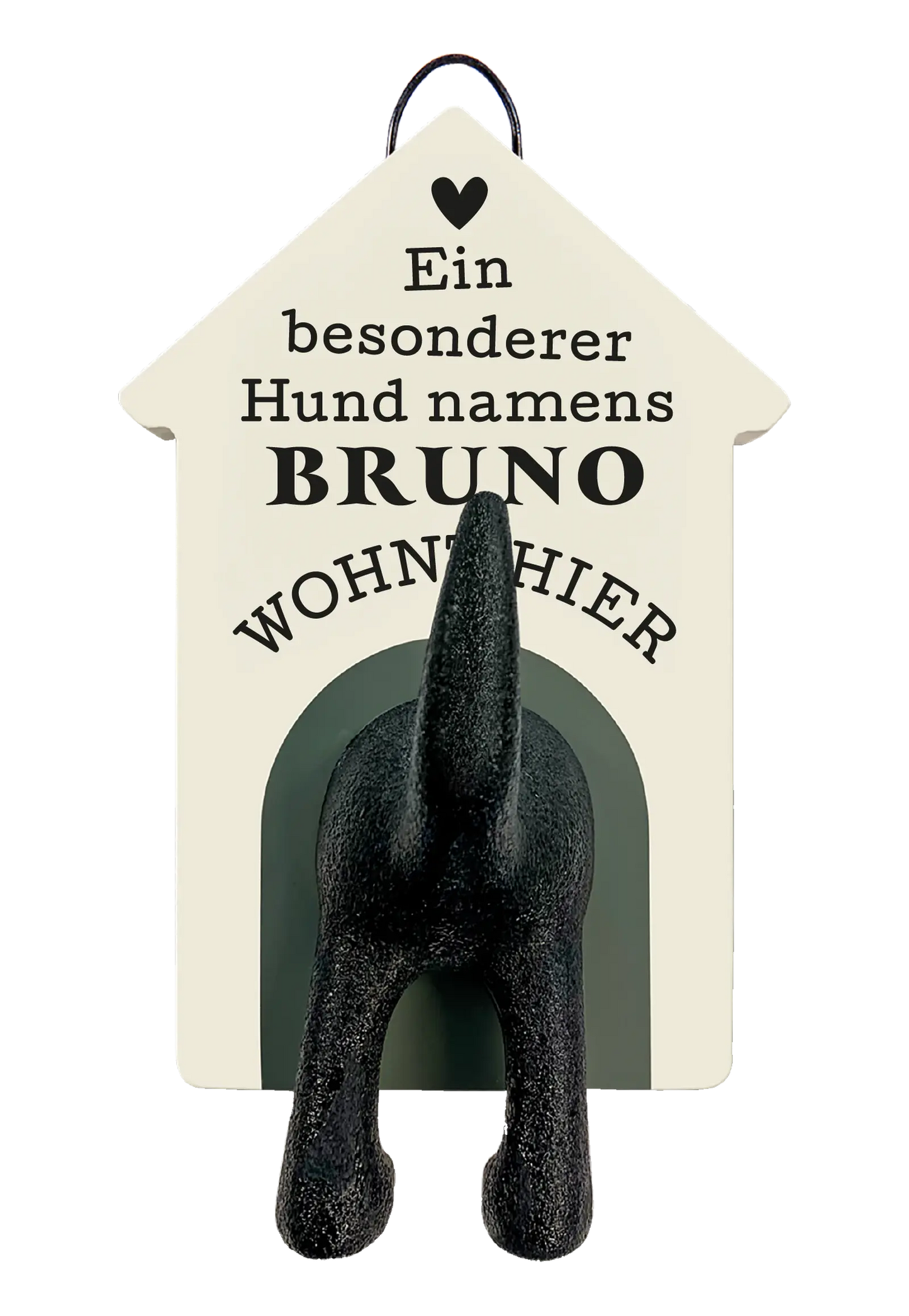 Personalisierter Leinenhalter mit Namen und Sprüchen