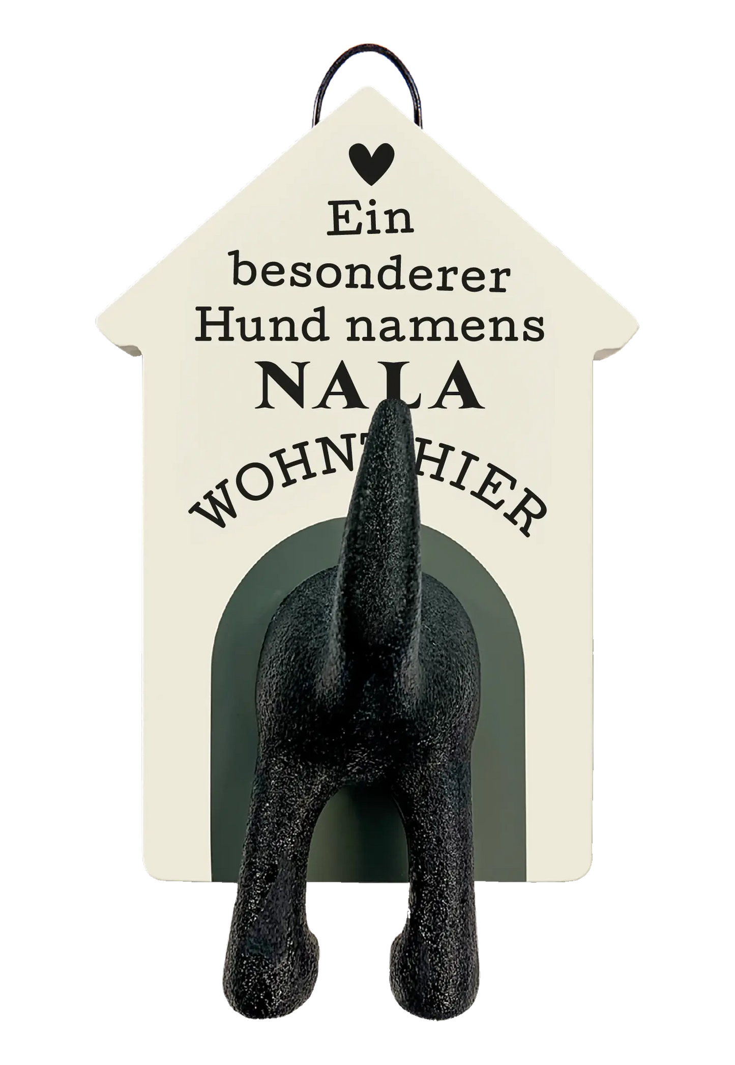 Personalisierter Leinenhalter mit Namen und Sprüchen