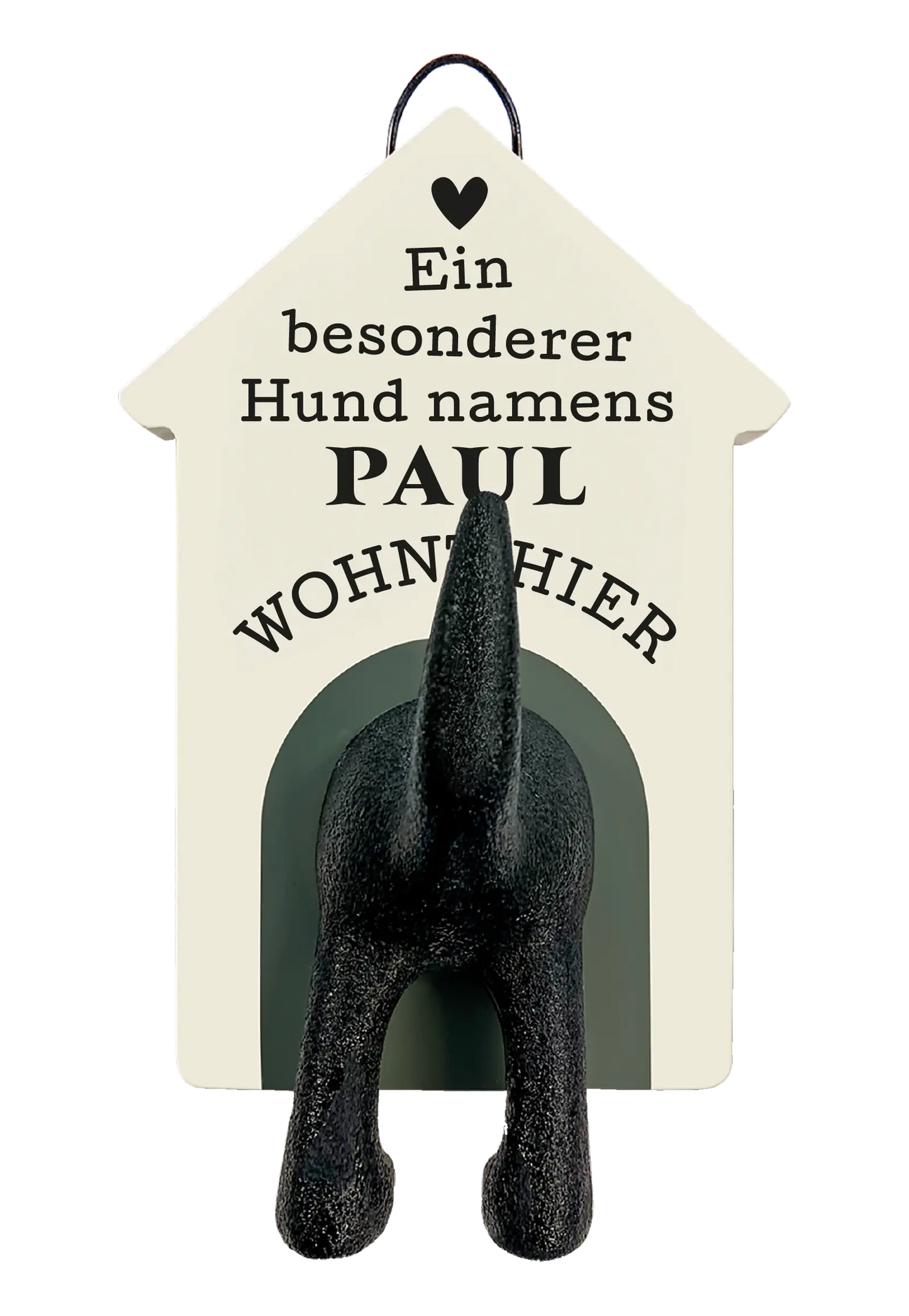 Personalisierter Leinenhalter mit Namen und Sprüchen