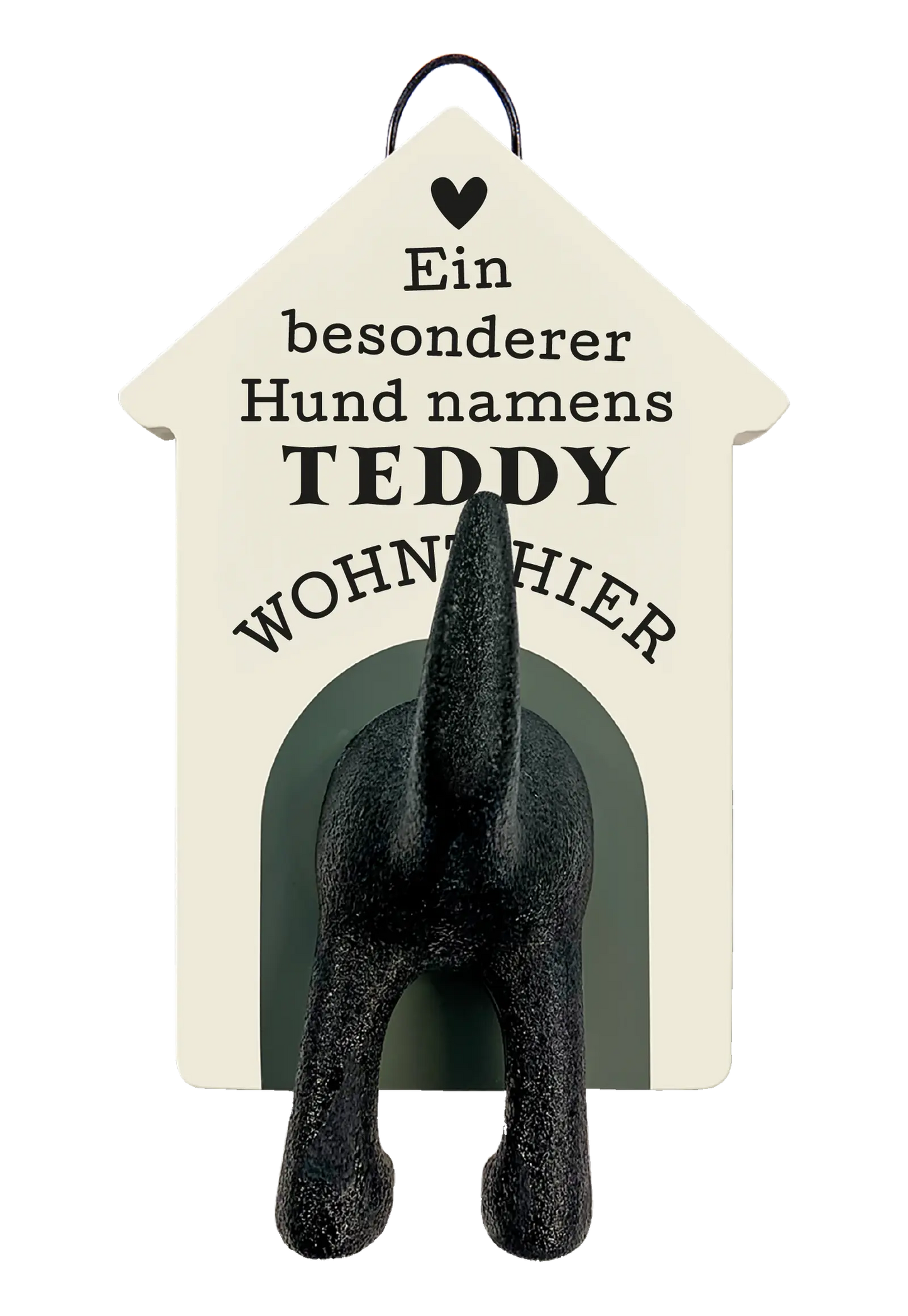 Personalisierter Leinenhalter mit Namen und Sprüchen