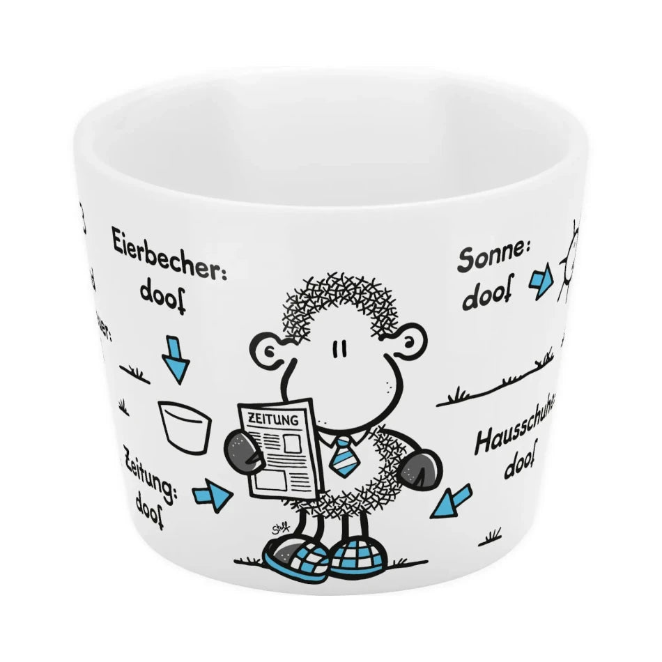 Sheepworld Eierbecher "Ohne Papa"