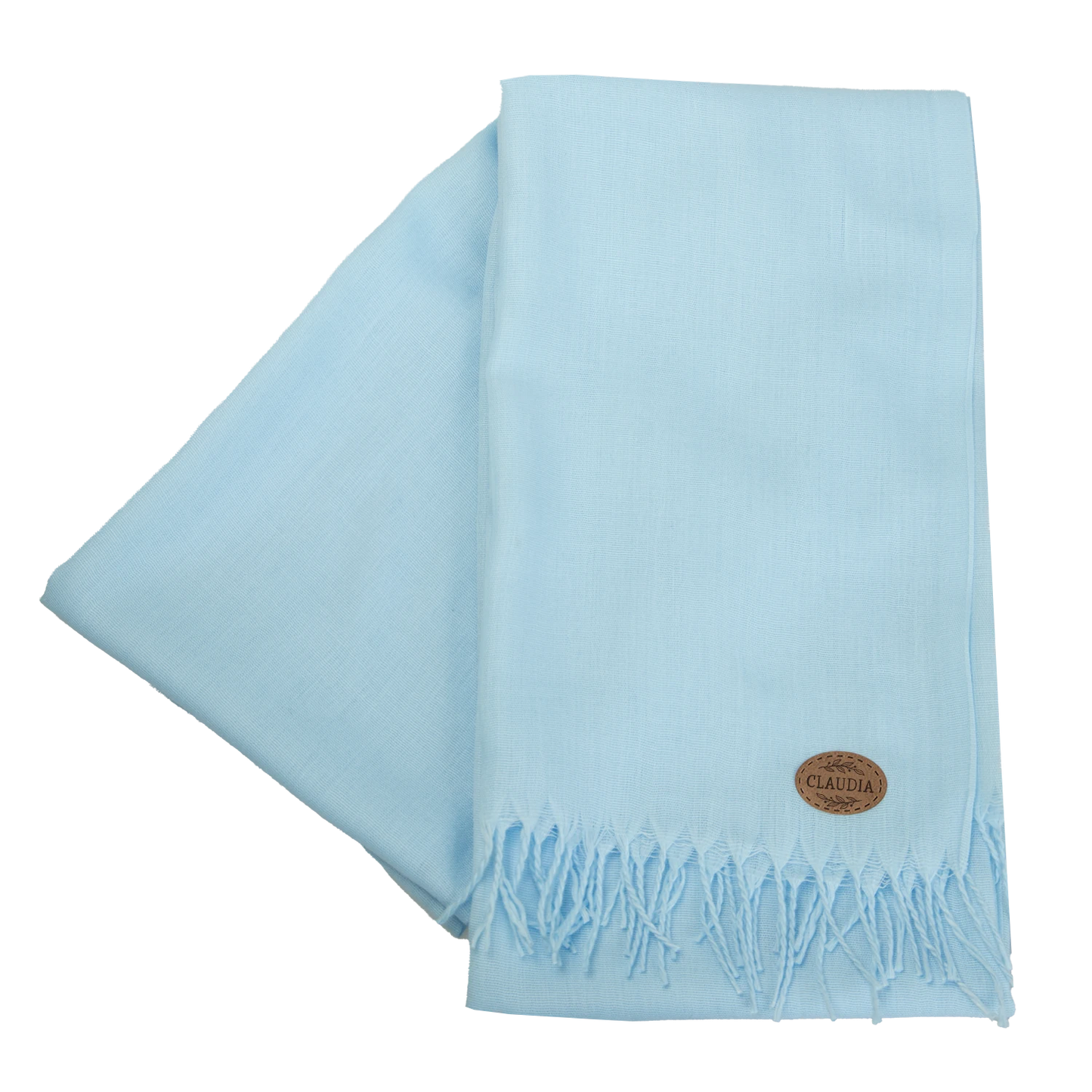 Schal im Pashmina-Stil in der Farbe Blau ohne Verpackung, Claudia
