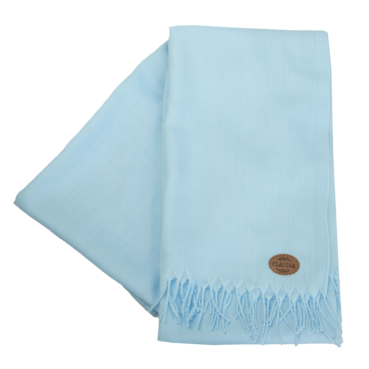 Schal im Pashmina-Stil in der Farbe Blau ohne Verpackung, Claudia