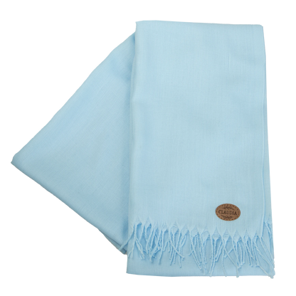 Schal im Pashmina-Stil in der Farbe Blau ohne Verpackung, Claudia