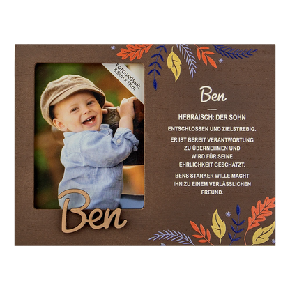 Personalisierter Bilderrahmen mit Kindernamen