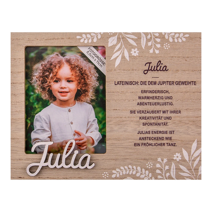 Personalisierter Bilderrahmen mit Kindernamen