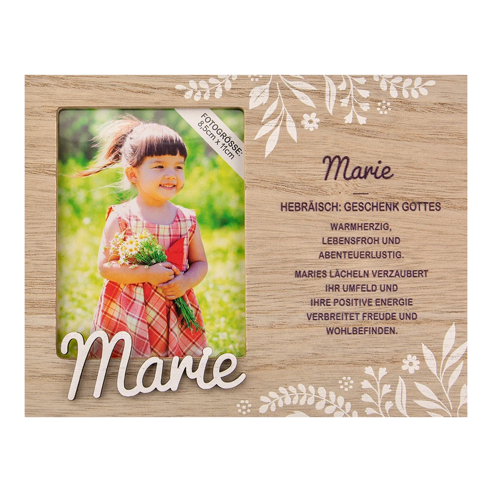 Personalisierter Bilderrahmen mit Kindernamen
