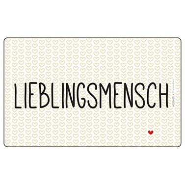 ppd Frühstücksbrettchen "Lieblingsmensch"