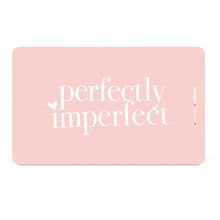 Rosa Brettchen mit Schriftzug "Perfectly Imperfect"