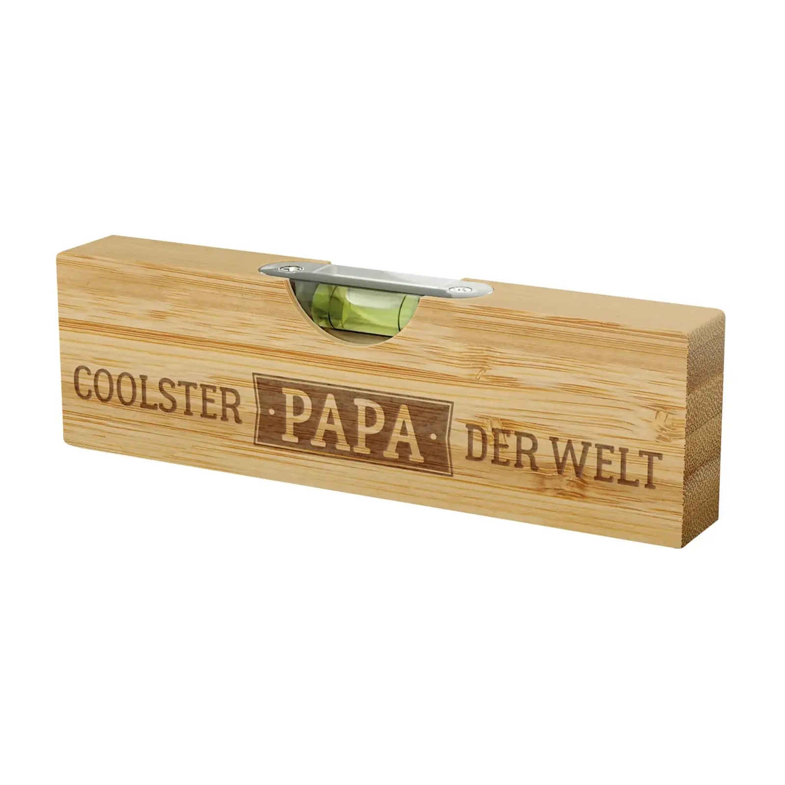 Geschenk Für Dich - Bierbuddy Wasserwaage mit Flaschenöffner “Coolster Papa”