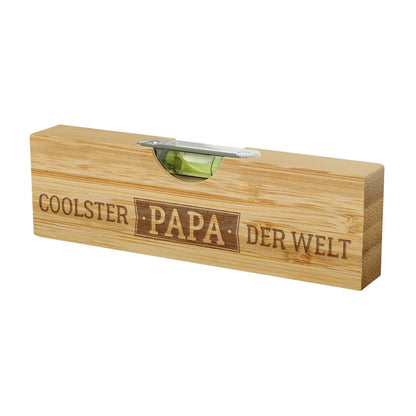 Geschenk Für Dich - Bierbuddy Wasserwaage mit Flaschenöffner “Coolster Papa”