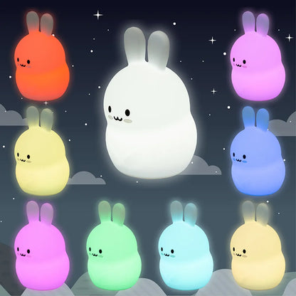 Ulysse - Nachtlicht "Hase" groß, verschiedene Lichtmodi