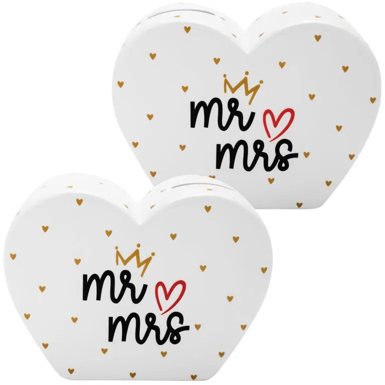 Sheepworld Spardose "mr & mrs" in Herzform