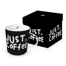 ppd Henkelbecher "Just Coffee" mit Geschenkbox