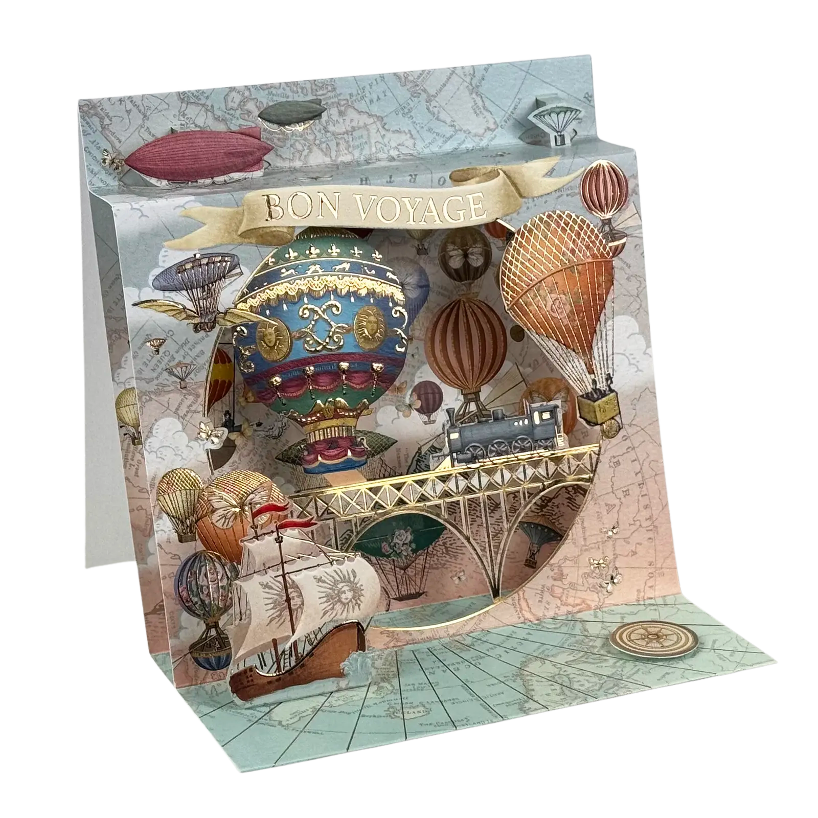 Pop-up Karte "Bon Voyage" von Pictura