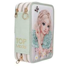 TOPModel 3-Fach Federtasche SUMMER FEELING in salbeigrün