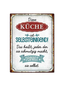 Magnet "Diese Küche ist selbstreinigend!"