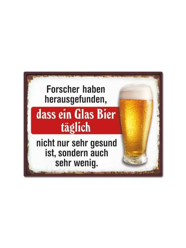 Magnet "Ein Glas Bier täglich"