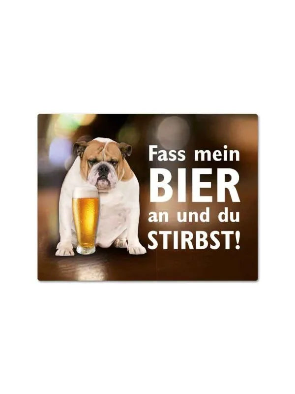 Magnet "Fass mein Bier an" mit Hund