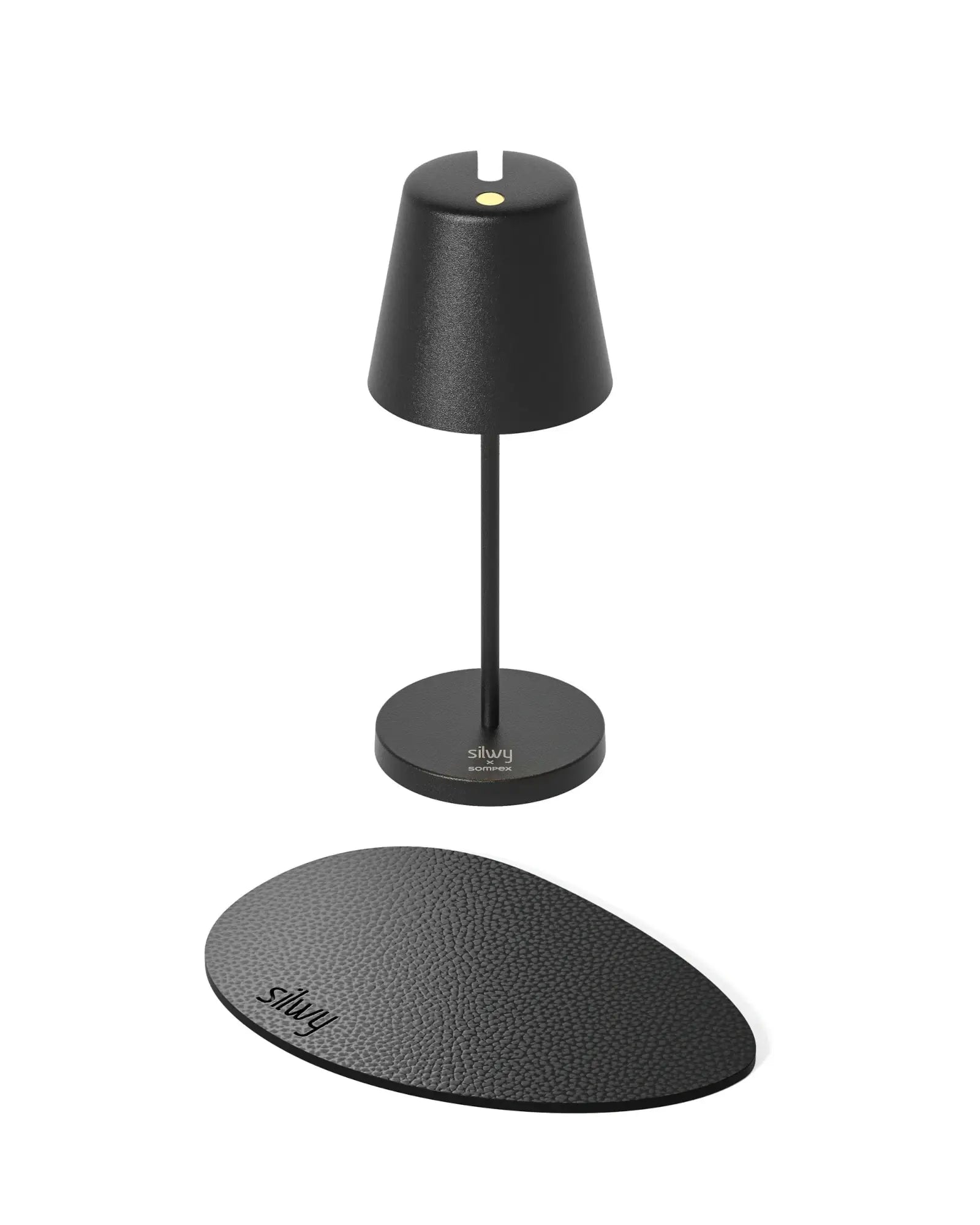 Tischleuchte PORTOFINO mit Akku by Sompex - magnetisch & schwenkbarer Kopf, Farbe schwarz
