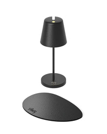 Tischleuchte PORTOFINO mit Akku by Sompex - magnetisch & schwenkbarer Kopf, Farbe schwarz